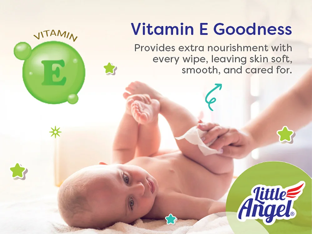 Little Angel 99% Pure Water Baby Wipes