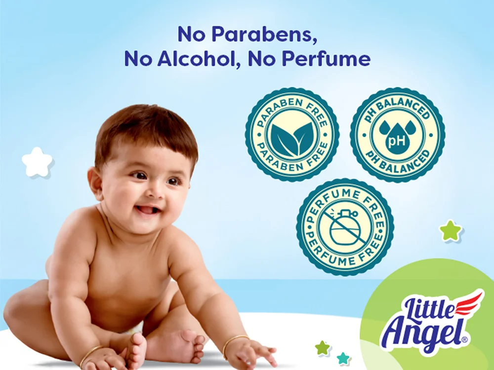 Little Angel 99% Pure Water Baby Wipes