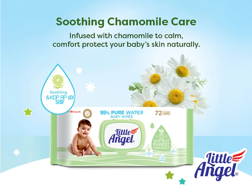 Little Angel 99% Pure Water Baby Wipes
