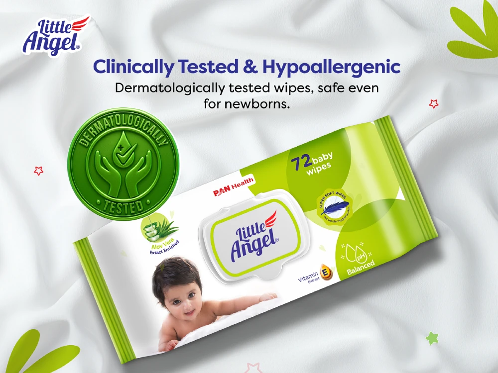 Little Angel Gentle Care Wipes Clinically Tested
