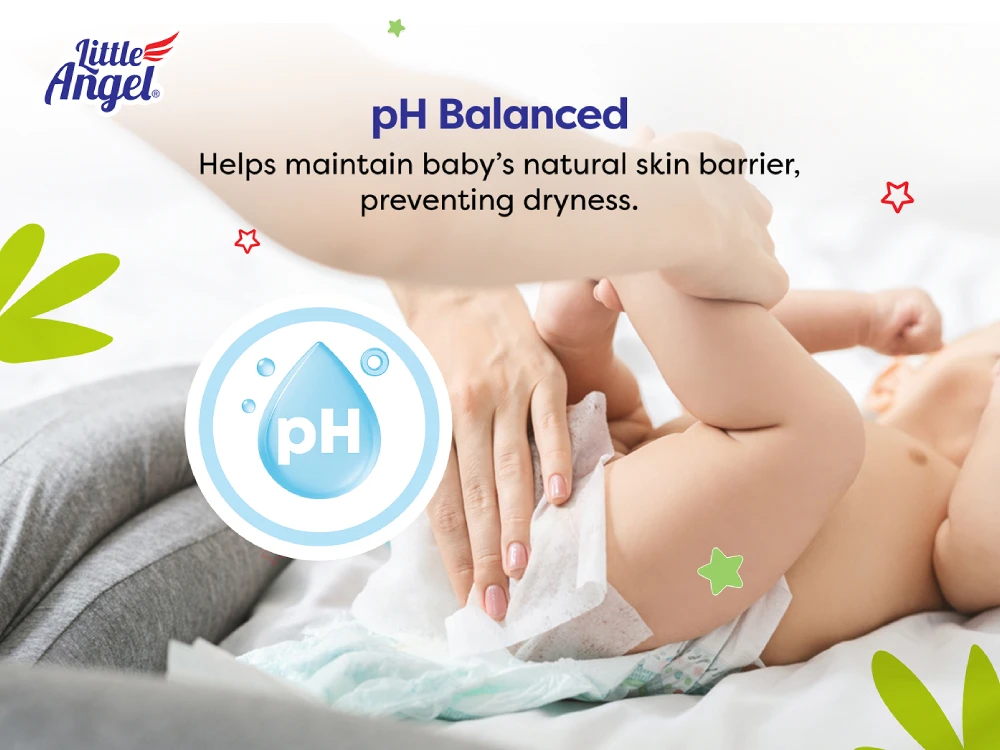 Little Angel Gentle Care Wipes PH Balanced