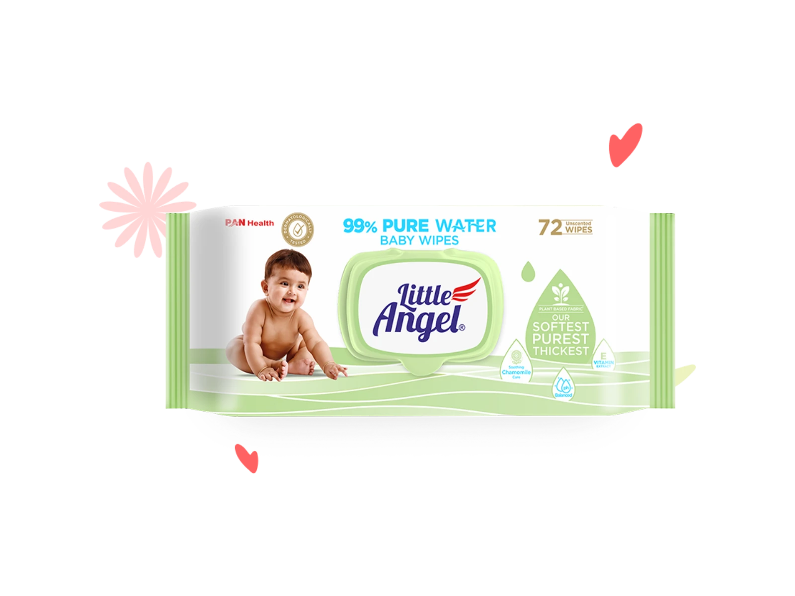 Little Angel 99% Pure Water Wipes Product