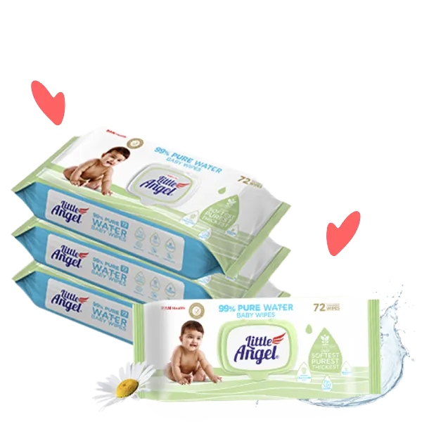 Pure Water Wipes - Little Angel